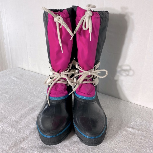 Vintage Baffin Black Pink Blue Winter Boots 11 - Picture 2 of 16
